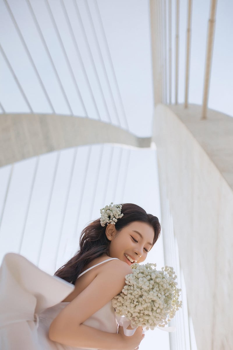 Bride in a mystical forest