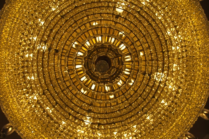 Chandelier in a castle